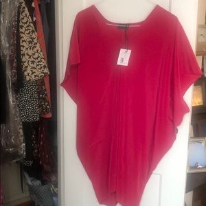 Hatch slouch dress in pink - size petite